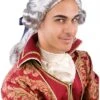 Perruque De Marquis Argenté