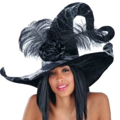 Chapeau De Sorcière Avec Rose