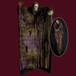 Suspension Halloween Squelette Noir 180Cm