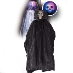 Suspension Lumineuse Halloween Tête De Mort