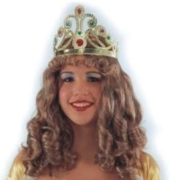 Perruque De Princesse Avec Diadème