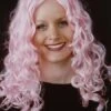 Perruque Joy Bouclée Rose
