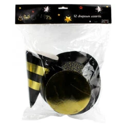 Assortiment De 10 Chapeaux -Netbootic 12 chapeaux noir or