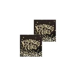 12 Serviettes Joyeuses Fêtes