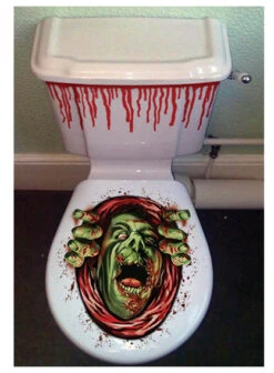 Décor Halloween Pour Toilettes