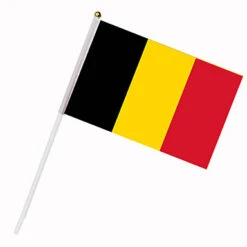 Drapeau De La Belgique Sur Tige