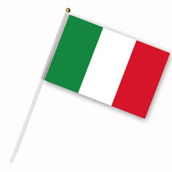 Drapeau De L'Italie Sur Tige