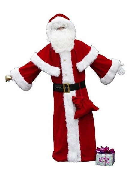 Déguisement Père Noël Traditionnel Velours De Coton 1 Déguisement Père Noël Traditionnel Velours De Coton