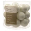 24 Mini Boules De Noel Blanches