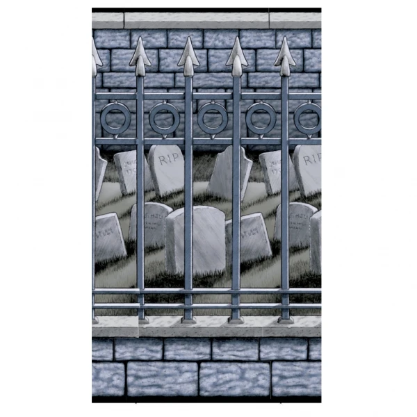 Décoration Murale Géante Halloween Cimetière 1 Décoration Murale Géante Halloween Cimetière