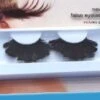 Faux Cils Plumes Noires Avec Colle