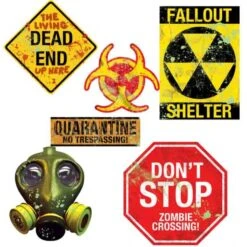 Décoration Murale Halloween Alerte Chimique