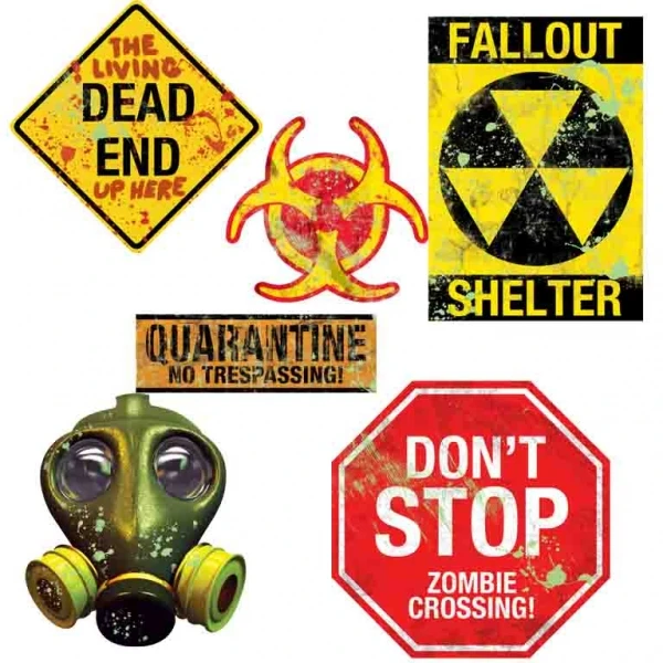 Décoration Murale Halloween Alerte Chimique 1 Décoration Murale Halloween Alerte Chimique