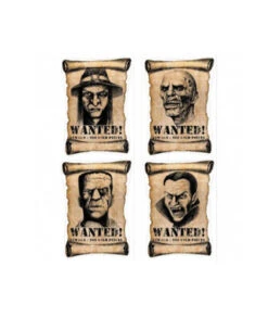 4 Affiches Wanted Halloween