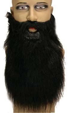 Moustache Et Barbe Noire