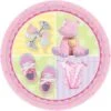 8 Assiettes Hippopotame Rose