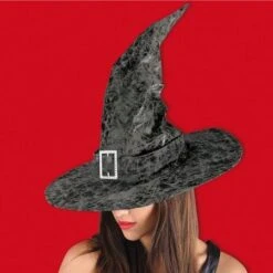 Chapeau De Sorcière Ou De Mage Imitation Cuir