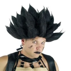 Perruque Manga Ou Punk Noire