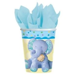 8 Verres Éléphant Bleu