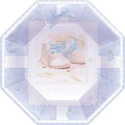 Assiettes Chaussons Bleus