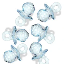 6 Tétines Acryliques Bleues