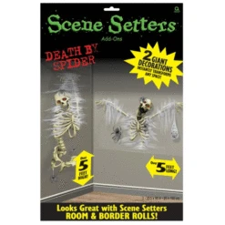 Pack De 2 Décorations Murales Squelettes Et Araignées