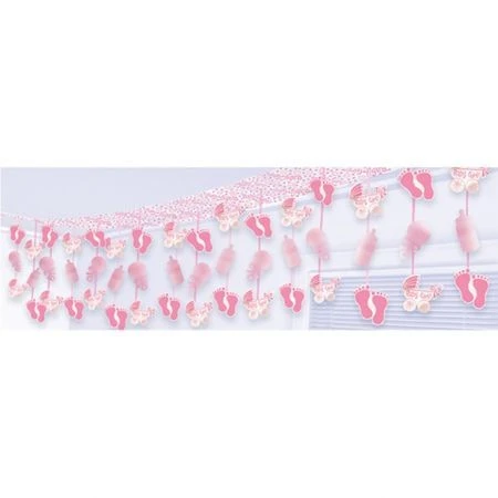 Guirlande Rose Petits Petons 1 Guirlande Rose Petits Petons