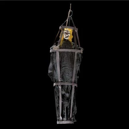 Suspension Halloween Cage Avec Zombie 62 Cm 1 Suspension Halloween Cage Avec Zombie 62 Cm