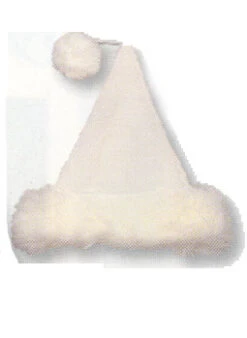 Bonnet De Noël En Fourrure Blanche