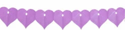 Guirlande Mariage Coeur Lilas