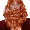 Perruque Et Barbe Roi Mage Rousse