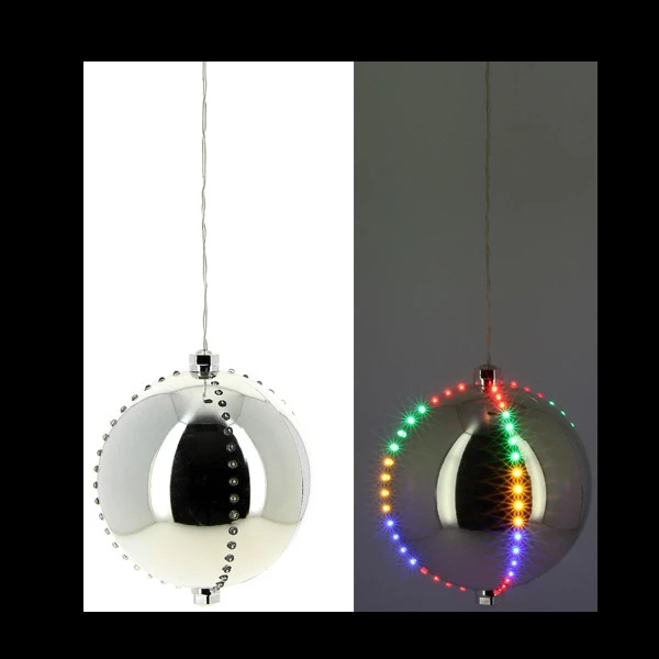 Boule De Noel Argent Lumineuse 1 Boule De Noel Argent Lumineuse