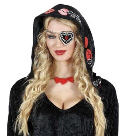 Cache Oeil De Pirate Forme Coeur