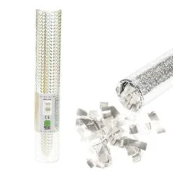 Canon à Confettis Argent Métallisés