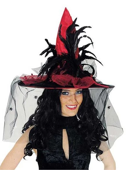 Chapeau De Sorcière Luxe Bordeaux 1 Chapeau De Sorcière Luxe Bordeaux