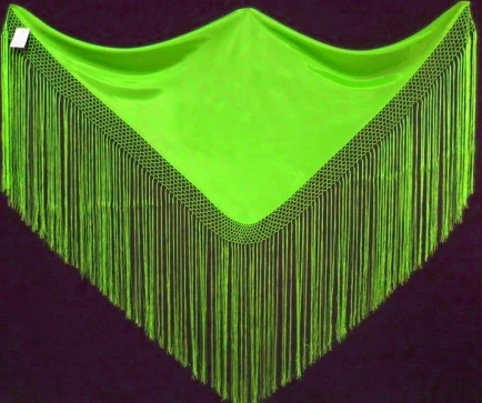 Châle Espagnol Vert Anis 2 Châle Espagnol Vert Anis – Image 2