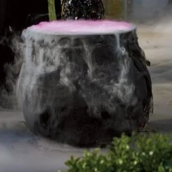 Chaudron Noir Halloween 22 Cm -Netbootic chaudron rond halloween 1