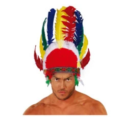 COIFFE INDIEN EN PLUMES
