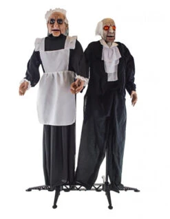 Couple Majordome Et Gouvernante Animés