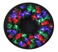 Couronne De Noel Fibre Optique