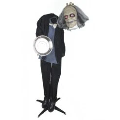 Décoration Halloween Majordome Animé Sur Pied