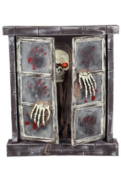 Décor Fenêtre Avec Zombie Animée Et Sonore