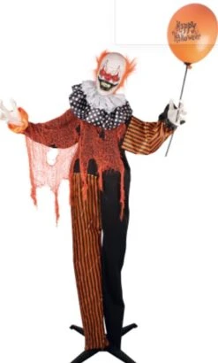 Décoration Clown Sur Pied Animé