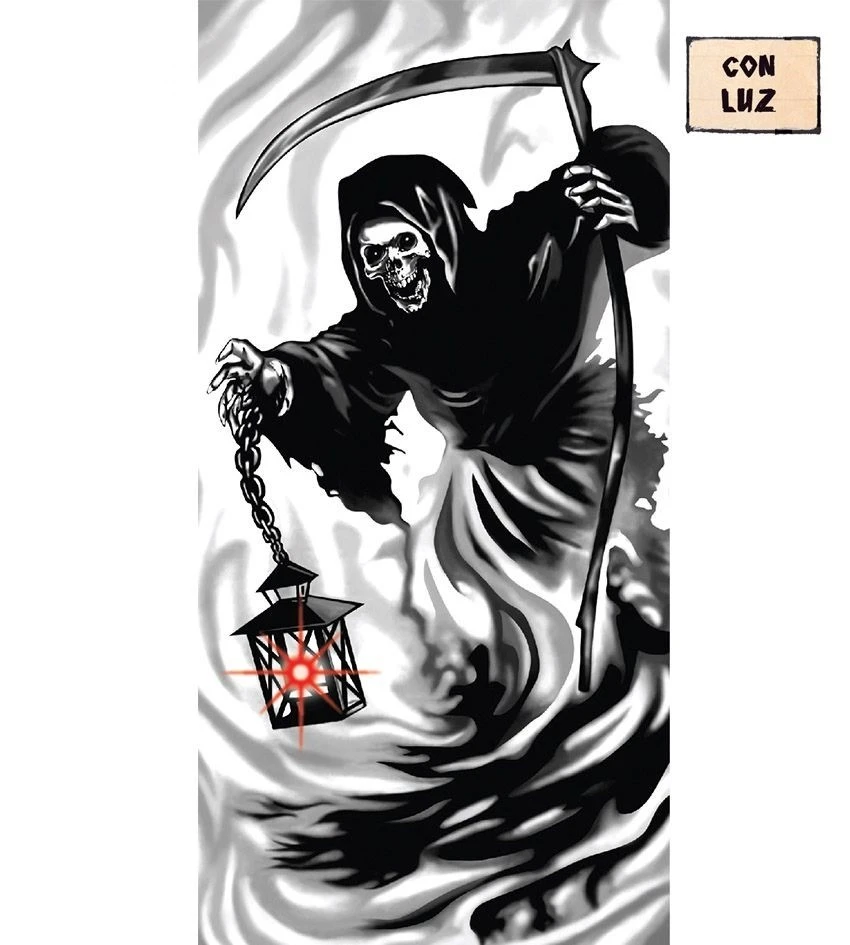 Décoration Murale Faucheuse Avec Lumière 1 Décoration Murale Faucheuse Avec Lumière