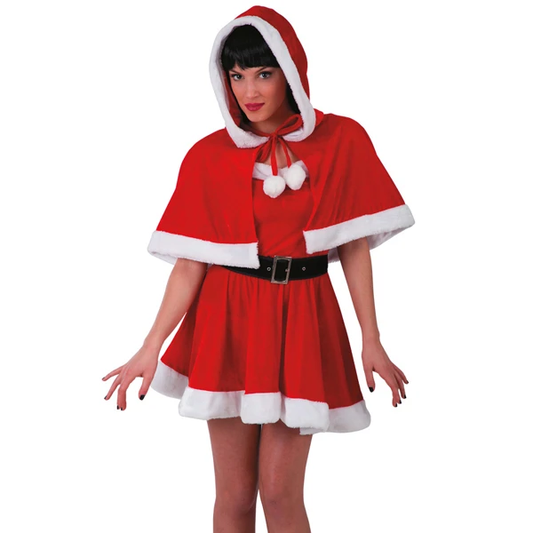 Déguisement Mère Noël Avec Capuche 1 Déguisement Mère Noël Avec Capuche