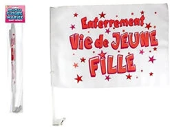 Drapeau De Voiture Enterrement Vie De Jeune Fille