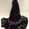 Chapeau De Sorcière En Vinyle Noir