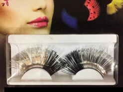 Faux Cils Géants Noirs Et Argents