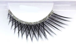 Faux Cils Disco Noir Avec Strass