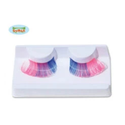 Faux Cils Disco Rose Et Bleu